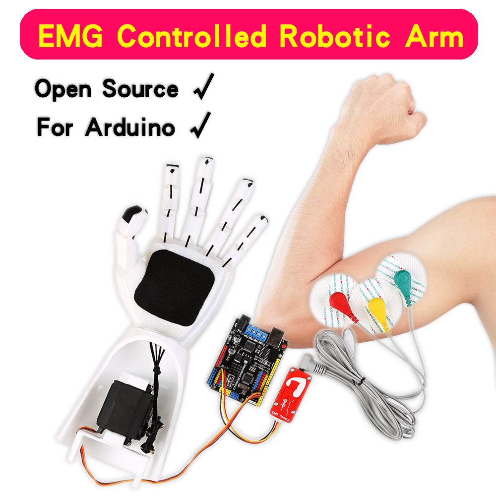 Science Project - EMG sensörü robotik kol elektrik kas