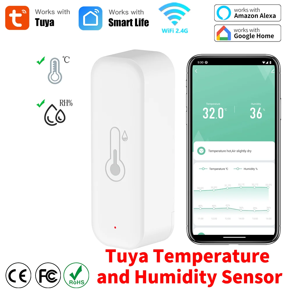 Weather Station Indoor - Tuya WiFi Sıcaklık ve Nem Akıllı