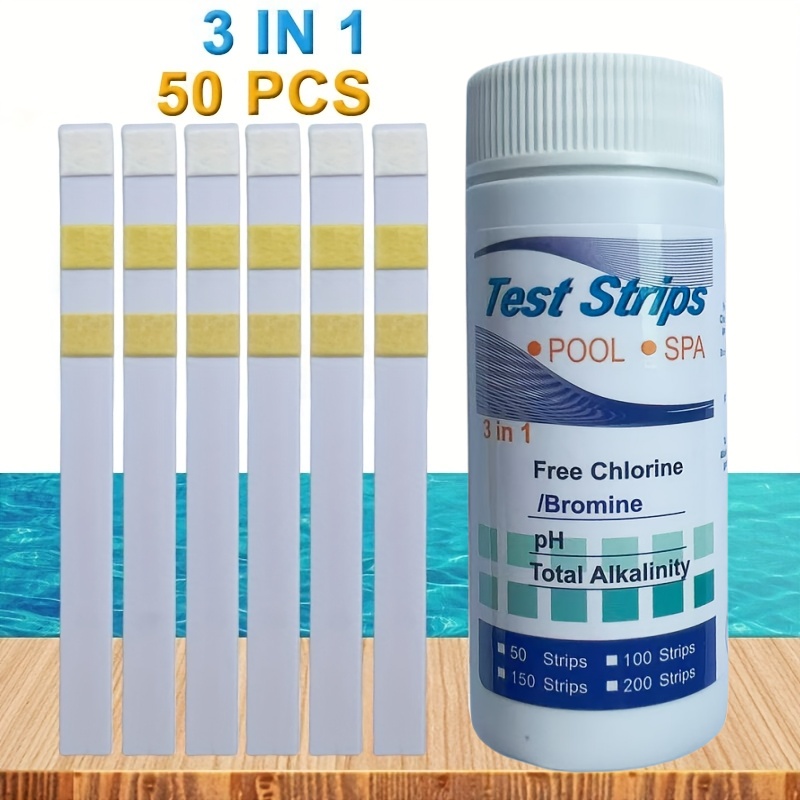 Water Testing Kit - Klor PH Test Şeritleri SPA Yüzme