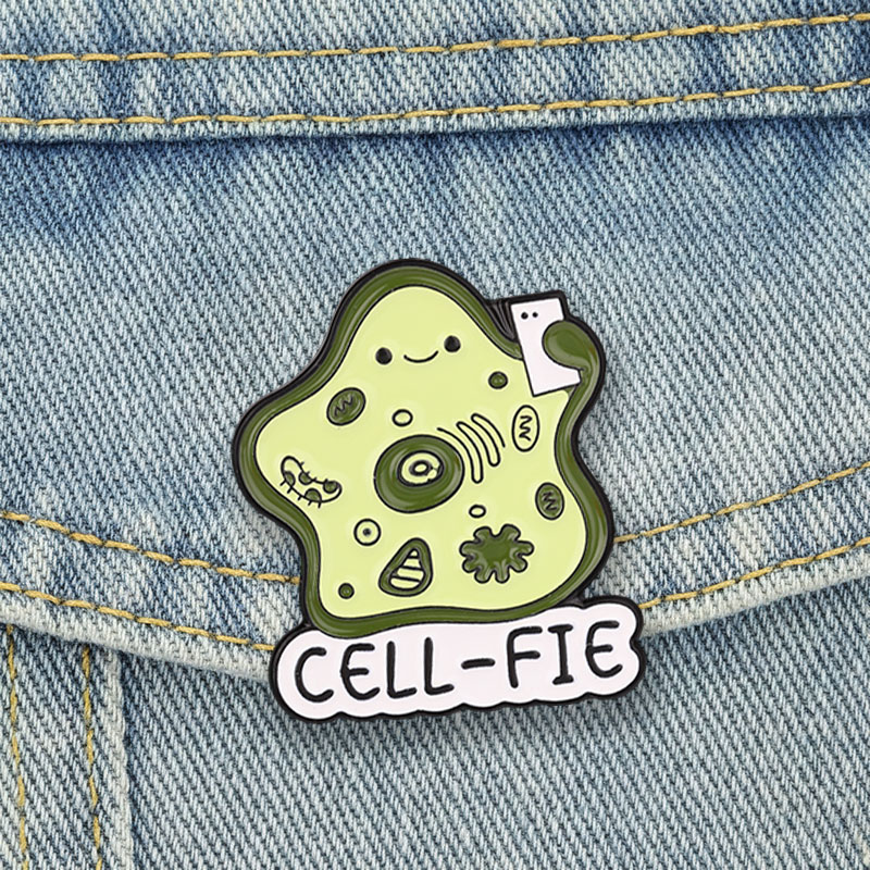Science Buddies - CELL-FIE Biyoloji Hücre Emaye Pimleri Karikatür
