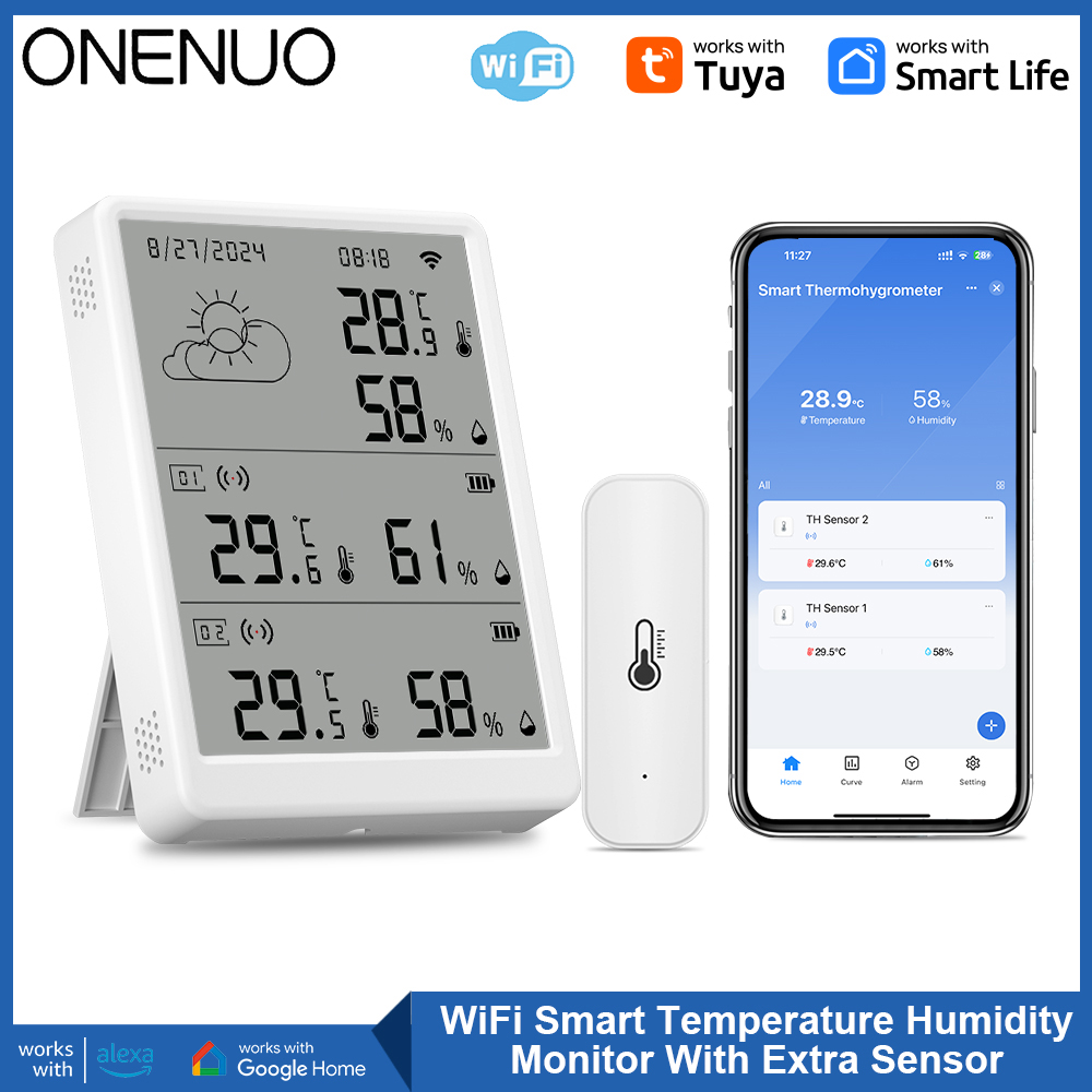 Weather Station Indoor - Tuya WiFi Hava İstasyonu Sıcaklık Sensörü