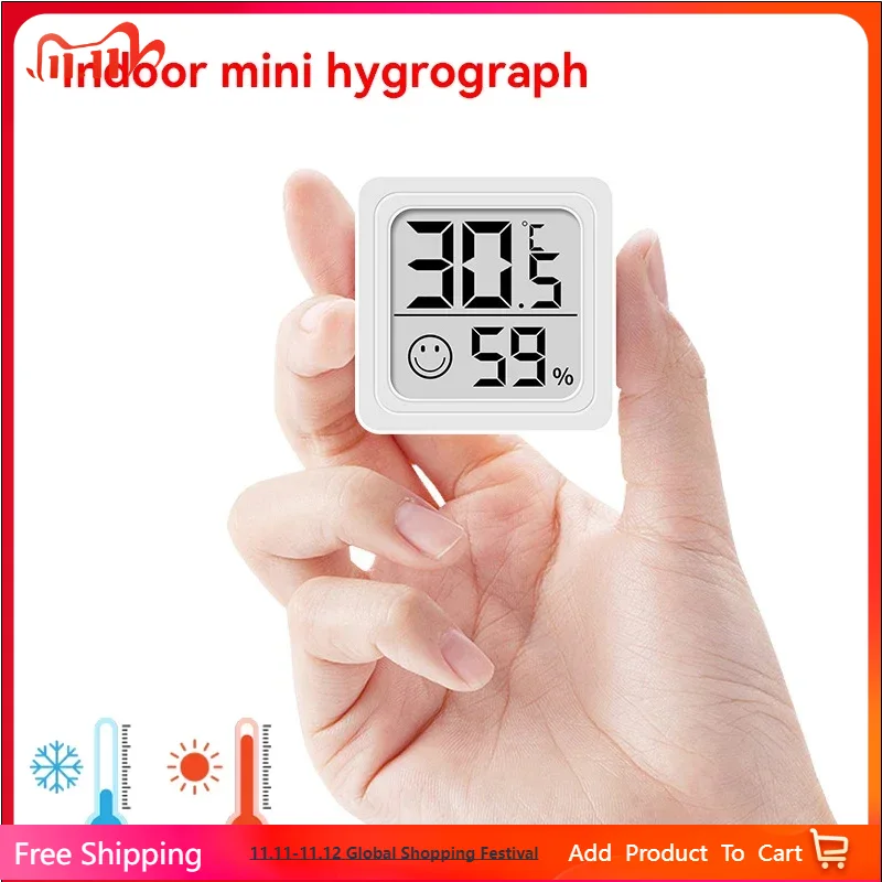 Weather Station Indoor - 2025 Yeni Mini LCD Dijital Termometre