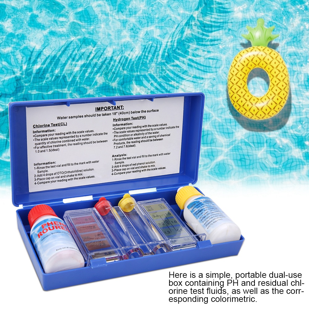 Water Testing Kit - PH Klor Su Kalitesi Test Kiti