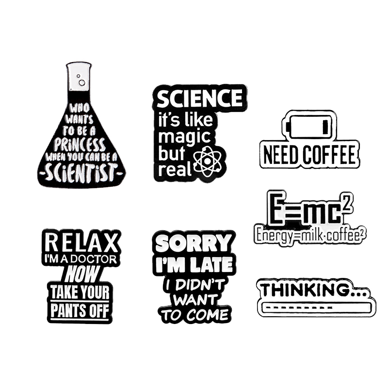 Science Buddies - Kahve Zamanı Emaye Pin Bilim Sihirli