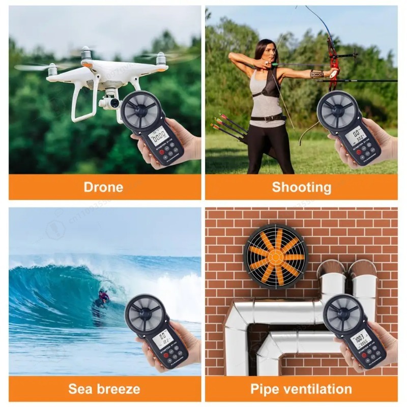Anemometer Wind Speed - BT-100 Dijital Anemometre El Tipi Rüzgar