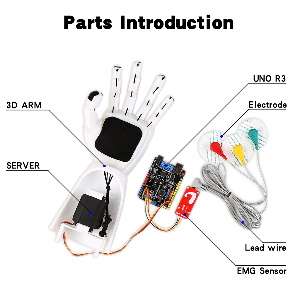 EMG sensörü robotik kol elektr - Science Project incelemesi ve fiyatı