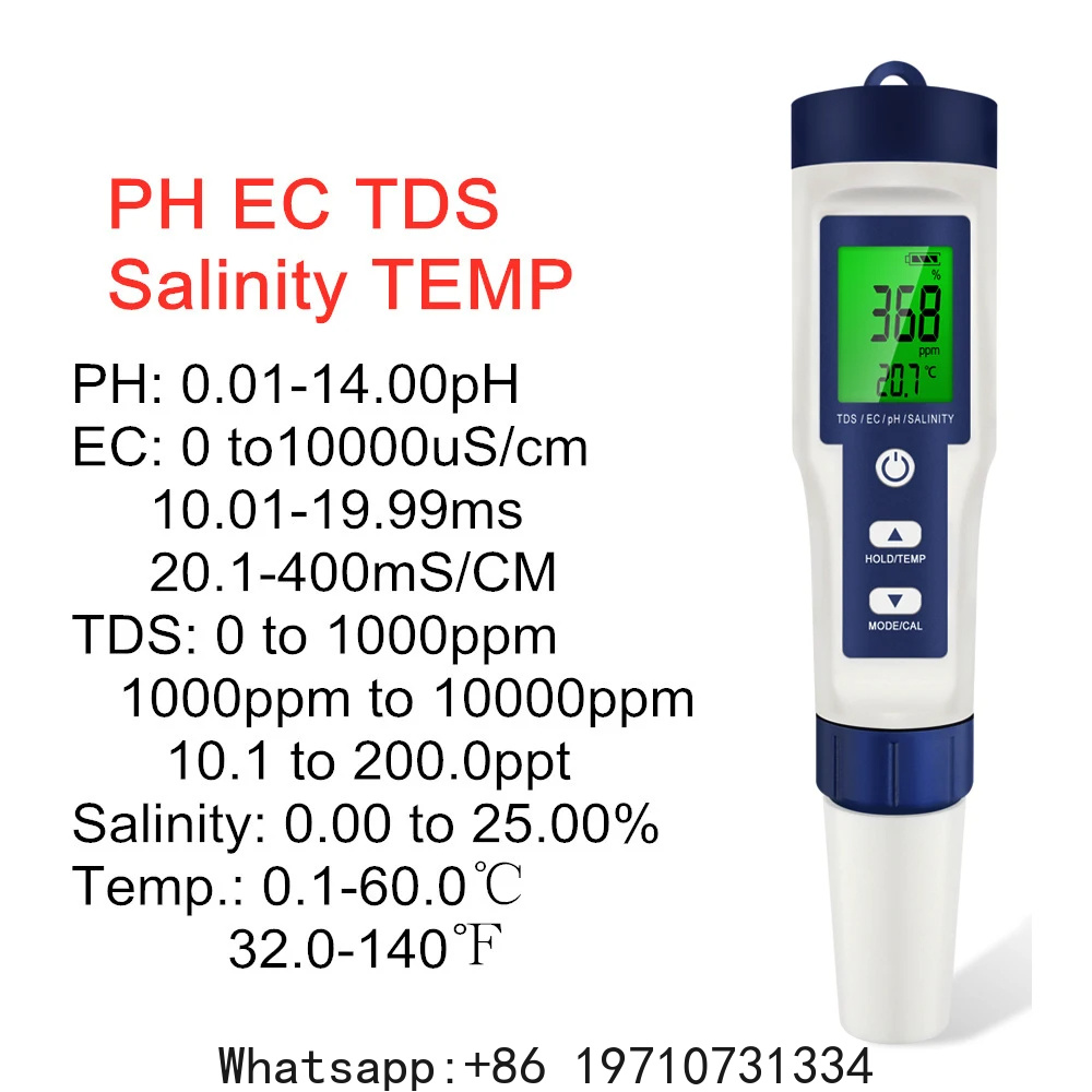 5 In 1 Dijital PH Ölçer TDS EC - Water Testing Kit incelemesi ve fiyatı
