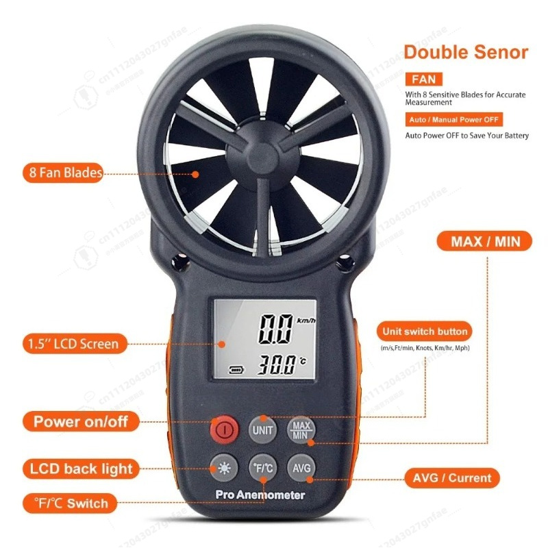 BT-100 Dijital Anemometre El T - Anemometer Wind Speed incelemesi ve fiyatı