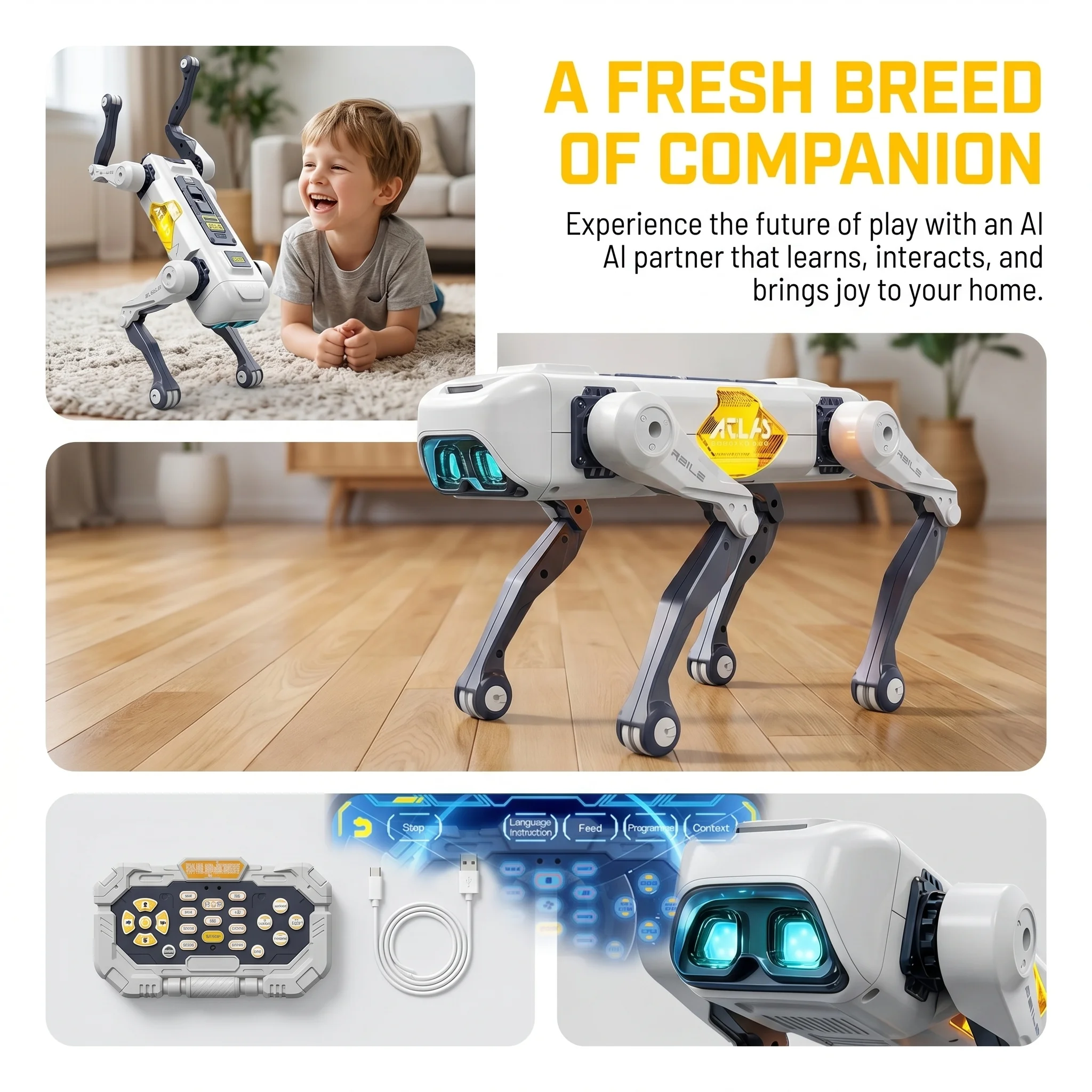Yapay Zeka Akıllı Robot Köpek, - Science Robot incelemesi ve fiyatı